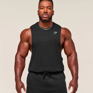 Gymshark Men's green Sleeveless Top